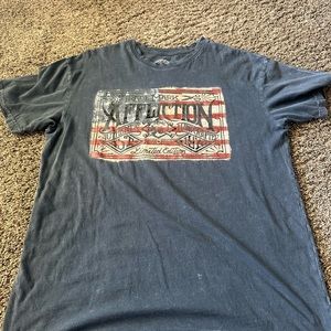 Affliction men’s shirt X-Large blue good condition